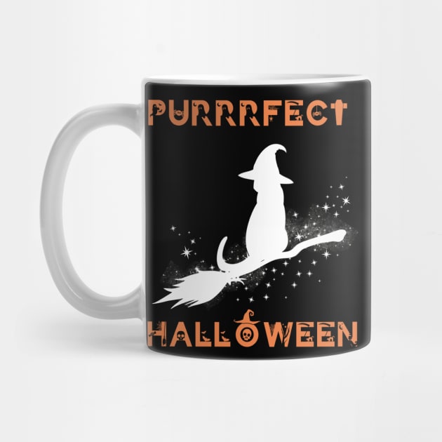 Funny Gifts for Halloween Witcher Cat Purrrfect Halloween by MARKBAY Shop